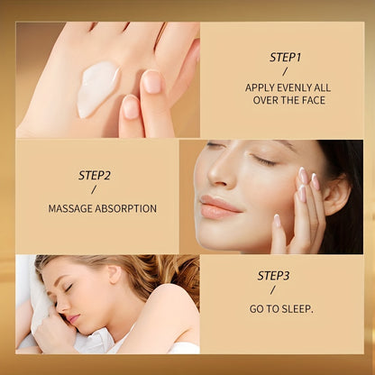 [Hydrating Sleeping Mask] Mercilen Hydrating Sleeping Mask x20 Pack - Hypoallergenic, Ammonia-Free, Tea Tree Scent, All Light Beige Types, Moisturizing & Hydration, 20 Pack for Adults, Skincare Routine, Elegant Packaging, Ski