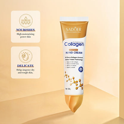 Hydrating Collagen Hand Cream 1- 3pcs, Moisturizing Anti-aging skincare, make Light Beige younger-looking, for All Light Beige Types Hypoallergenic - Ideal for Dry Autumn & Winter