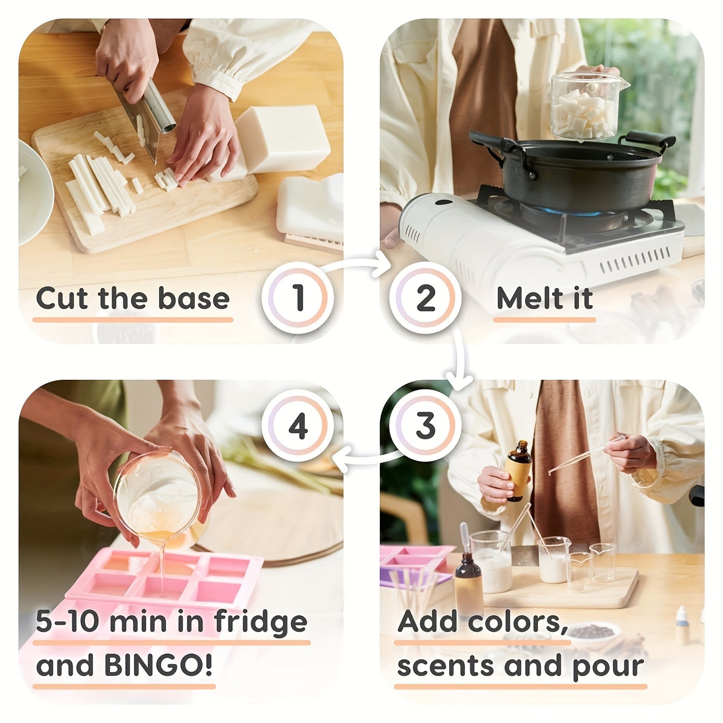 [Natural Moisturizing Soap Base] Moisturizing 1LB Glycerin Soap Base - Natural Olive Oil, SLS/SLES Free, Perfect for DIY Handmade Soaps & Skincare