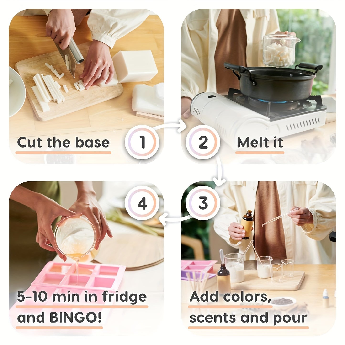 [Natural Moisturizing Soap Base] Moisturizing 1LB Glycerin Soap Base - Natural Olive Oil, SLS/SLES Free, Perfect for DIY Handmade Soaps & Skincare