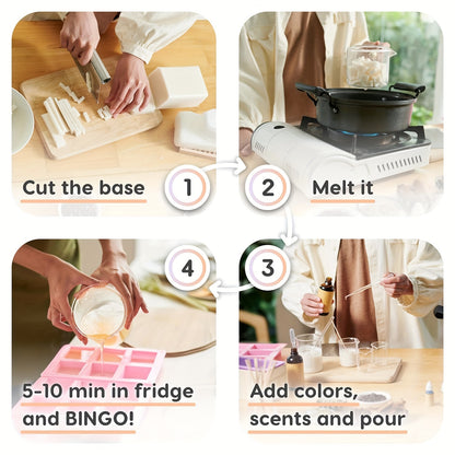 [Natural Moisturizing Soap Base] Moisturizing 1LB Glycerin Soap Base - Natural Olive Oil, SLS/SLES Free, Perfect for DIY Handmade Soaps & Skincare