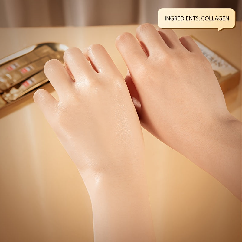 1 Box SLEEPING MASK, Type III Collagen Peptide Sleep Mask, Moisturizing, Firming, Soft And Delicate Light Beige Travel Essential，skincare