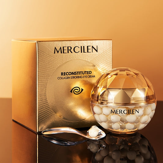 Mercilen Reorganized Collagen Strengthening Eye Cream - Alcohol-Free, Hydrating Formula with Glycerol & Plant-Based Squalane, Ideal for All Skin Types, Promotes Skin Elasticity & Appearance, Eye Care | Revitalizing Cream | Al